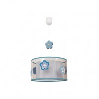 Distribuidor - Lâmpadas Diversas | Colgantes Infantil | COLGANTE INFANTIL FLOR CELESTE 1XE27 (REGX30) Ref: 044193048